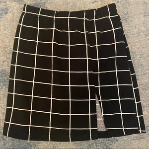 Plaid pencil skirt girls
